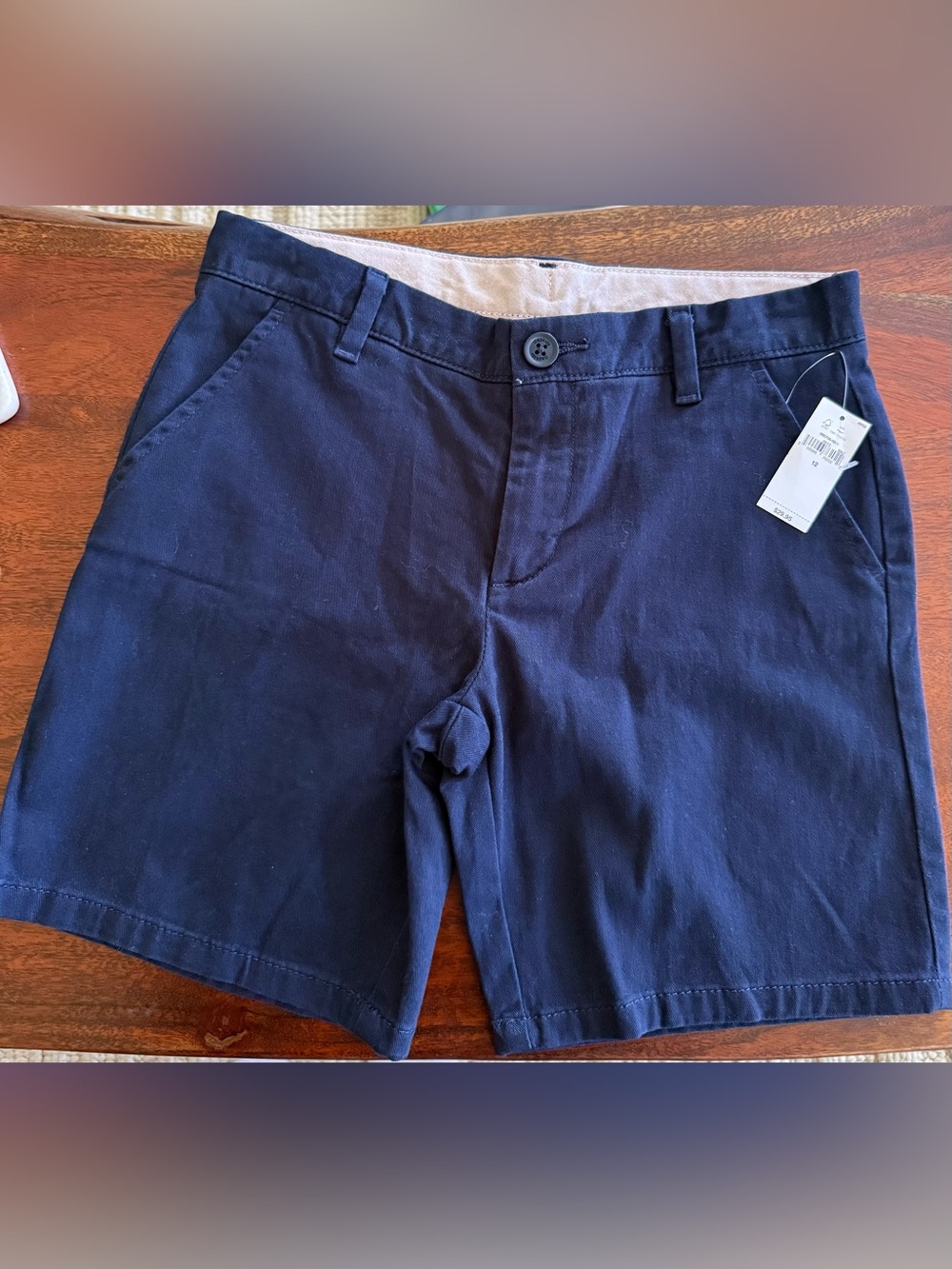GAP kids Classic Navy Cotton Blend Shorts